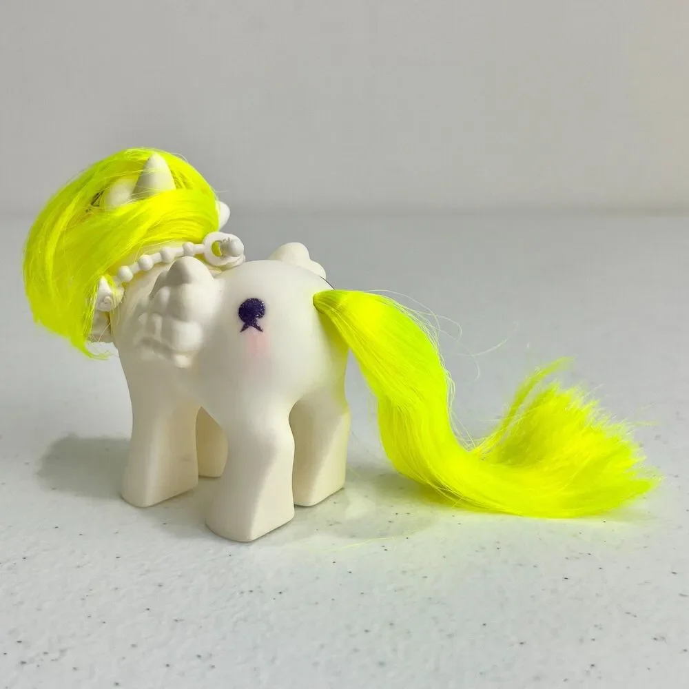 VTG Hasbro G1 My Little Pony Baby Surprise Some Accessories White Purple Balloon